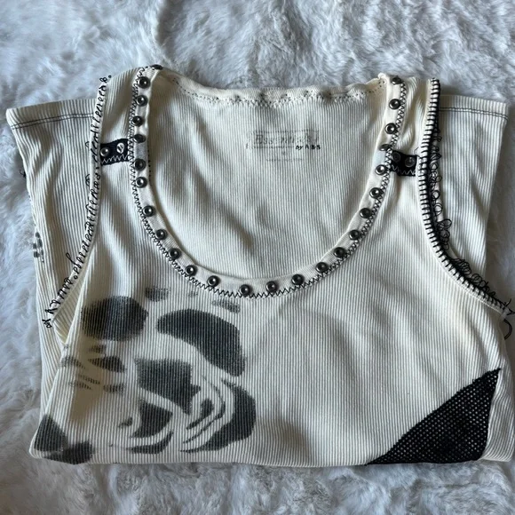 Essentials by a.b.s very cute y2k top , size medium but runs a little big - Picture 2 of 5